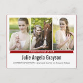 Simply Genius 4写真卒業はがき インビテーションポストカード (正面)