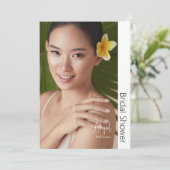 Simply Her モダン Bride Photoブライダルシャワー 招待状 (スタンド正面)