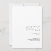 Simply Her モダン Bride Photoブライダルシャワー 招待状 (裏面)