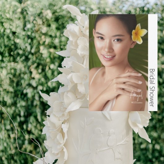 Simply Her モダン Bride Photoブライダルシャワー 招待状