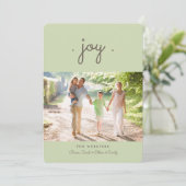 Simply Joy Holidayフォトカード |ミント シーズンカード (スタンド正面)