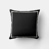 Simply Me – Elegant Black Simple Coussins クッション (裏面)