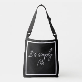 Simply Me – Elegant Black Simple Tote Bag クロスボディバッグ