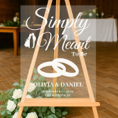  Simply Meant to Be Wedding Welcome アクリルサイン