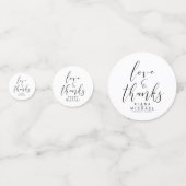 Simply Minimalistの結婚ブラックID感謝してい523 コンフェッティ (正面)