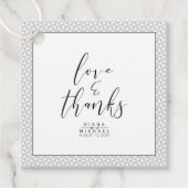 Simply Minimalistの結婚ブラックID感謝してい523 フェイバータグ (正面)