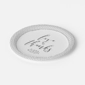 Simply Minimalistの結婚ブラックID感謝してい523 ペーパープレート (アングル)