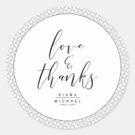 Simply Minimalistの結婚ブラックID感謝してい523 ラウンドシール