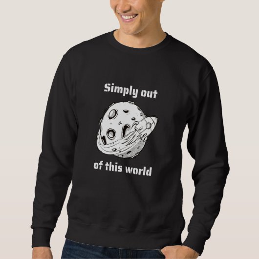 Simply Out Of This World Retro Outer Space Designs スウェットシャツ (正面)
