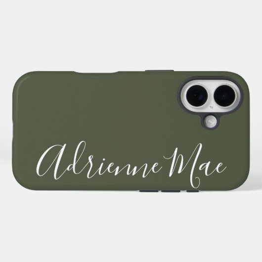 Simply Personalized Camo Green Case-Mate iPhoneケース (裏面 (横))