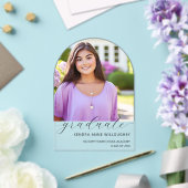 Simply Photo エレガント Arch Homeschool卒業 アクリル招待状 (インサイチュ (ウェディング))