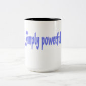 Simply Powerful Quote Mug ツートーンマグカップ (中央)