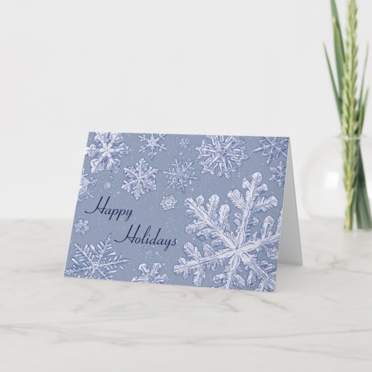 Simply Snowflakesアートカスタムフォトフレーム シーズンカード (正面)