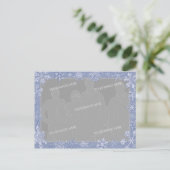 Simply Snowflakes Art Frame パーソナライズされたPhoto 1 ポストカード (スタンド正面)