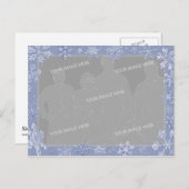 Simply Snowflakes Art Frame パーソナライズされたPhoto 1 ポストカード (正面/裏面)