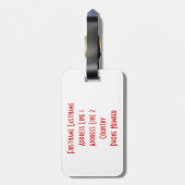 Simply Strawberry カスタムの荷物タグ ラゲッジタグ (裏面縦)