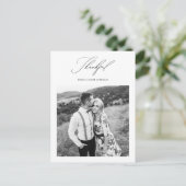 Simply Thanks結婚's Photo Thank You ポストカード (スタンド正面)