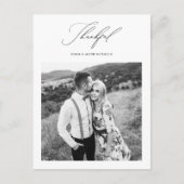 Simply Thanks結婚's Photo Thank You ポストカード (正面)