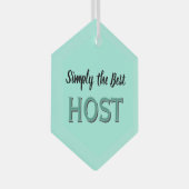 Simply the Best Host ガラスオーナメント (正面右)