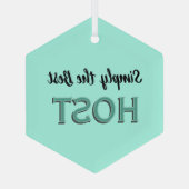 Simply the Best Host ガラスオーナメント (裏面)