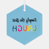 Simply the Best Laugh ガラスオーナメント (裏面)