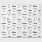 Simply the Best Personalized Black and White ラッピングペーパー (フラット)