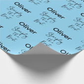 Simply the Best Personalized Pale Blue ラッピングペーパー (角)