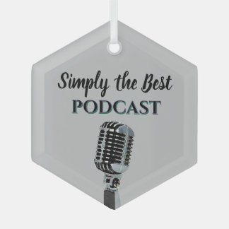 Simply the Best Podcast ガラスオーナメント