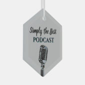 Simply the Best Podcast ガラスオーナメント (正面右)
