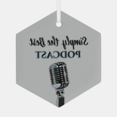 Simply the Best Podcast ガラスオーナメント (裏面)