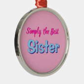 Simply the Best Sister メタルオーナメント (右)