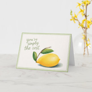 Simply the Zest カード