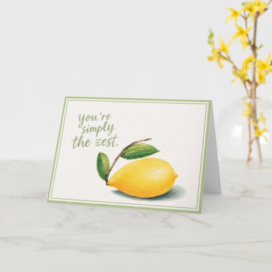 Simply the Zest カード (黄色い花)