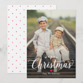 Simply Timeless MEERRY CHRISTMAS Holiday Photo Car シーズンカード (正面/裏面)