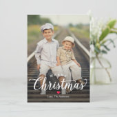 Simply Timeless MEERRY CHRISTMAS Holiday Photo Car シーズンカード (スタンド正面)