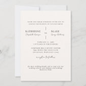 Simply Us Light Champagne Website 結婚's 招待状 (正面)