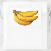 Simply Yellow Bananas Photo in a Bunch 長方形シール (バッグ)