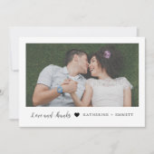 Simply's Thank 結婚 You Photo Card サンキューカード (正面)