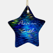 SimplyTonjiaの「地球のの平和"星のオーナメント セラミックオーナメント (右)