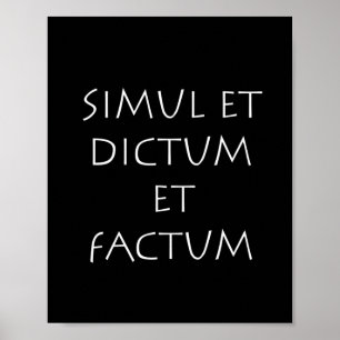 Simul et dictum et factum ポスター