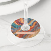 Simulated Marble Wine Glass Tags ワイングラスタグ (クローズアップ)
