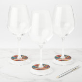 Simulated Marble Wine Glass Tags ワイングラスタグ (セット)