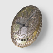 Simurgh ラウンド壁時計 (傾斜)