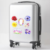 Simvolシールの花 シール (スーツケース)