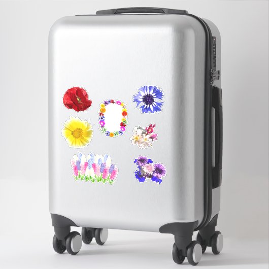 Simvolシールの花 シール (スーツケース)