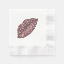 "Sin from my Lips" R+J quote napkins 縁ありカクテルナプキン