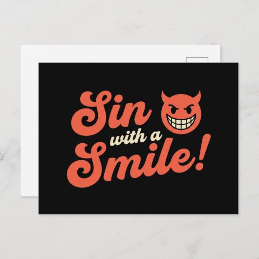 Sin With a Smile ポストカード (正面/裏面)
