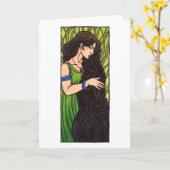 Sinannグリーティングカード カード (黄色い花)