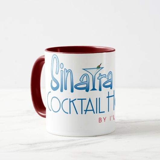 Sinatraのカクテル時間-信号器のマグ マグカップ (正面左)
