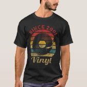 Since 2001 Vinyl Record Collector Music Tシャツ (正面)